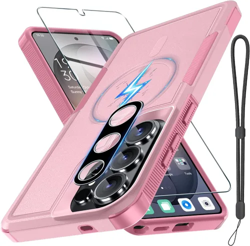 Vista 65 de Funda para Samsung Galaxy S24 FE, Cuerpo Completo Resistente de Servicio Pesado Robusta a Prueba de Golpes Funda Protectora para Teléfono con Correa