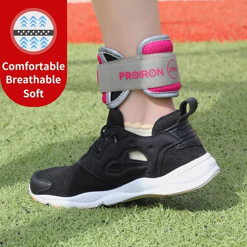 Vista 7 de PROIRON Ankle Weights for Women, Leg Weights for Men, Ankle and Wrist Weights 2/4/6/8LBS，Reflective Arm Weights for Jogging，Gymnastics，Aerobics