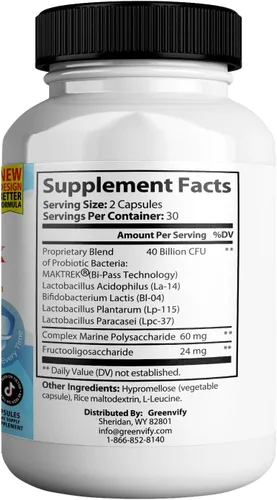 Vista 2 de DentalSmile ProbioticMax, suplemento probiótico oral avanzado, 40 mil millones de UFC, 60 cápsulas, sin gluten (1)