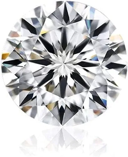 Vista 5 de Moissanita suelta blanca E-F Color VVS-VS redondo Moissanita individual Tamaño de la piedra preciosa 0.1 Ct a tamaño 0.472in 6.0 Ct