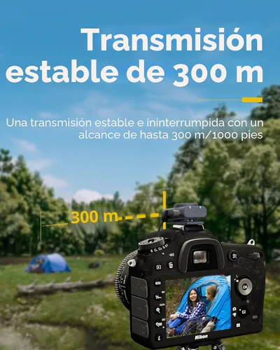 Vista 5 de Hollyland Lark M2 - Micrófono de solapa inalámbrico para cámara, PC, portátil, teléfono, mini micrófono de solapa inalámbrico, 48 KHz 24 bits, rango