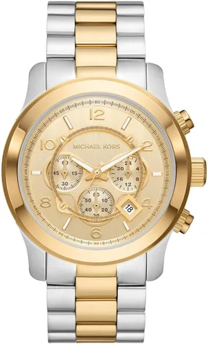 Vista 6 de Michael Kors Runway - Reloj cronógrafo de acero inoxidable para hombre con correa de acero o silicona