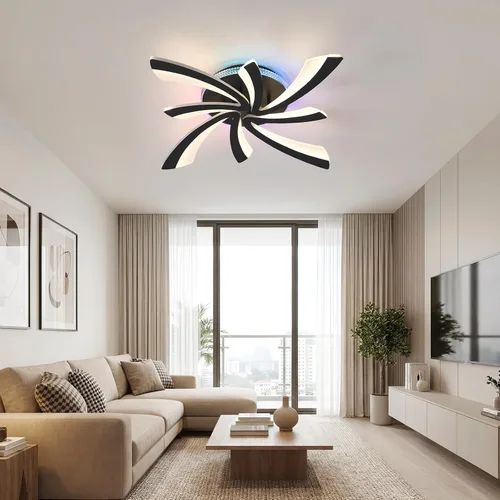 Vista 7 de Ceiling Lighting Fixtures, Multi Color Led Ceiling Light, Rgb Ceiling Light Led ceiling light, Indoor dimmable light, Can control color lights