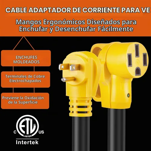 Vista 8 de 5-15P a 14-50R Adaptador de cargador EV, 12A Max, disyuntor