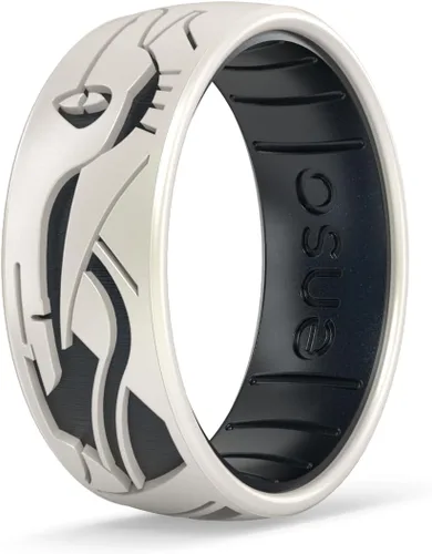 Vista 17 de Enso Rings Anillo de boda de silicona – Diseños grabados de Star Wars – Ajuste cómodo – Hecho en Estados Unidos – Ideal para uso activo