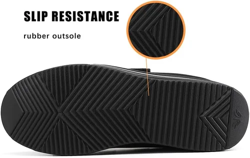 Vista 6 de Velcro Platform Sneakers for Women Comfortable Wedge Rocker Bottom Walking Shoes Supportive Extra Wide Width 2 Inch Thick Sole Adjustable Closure