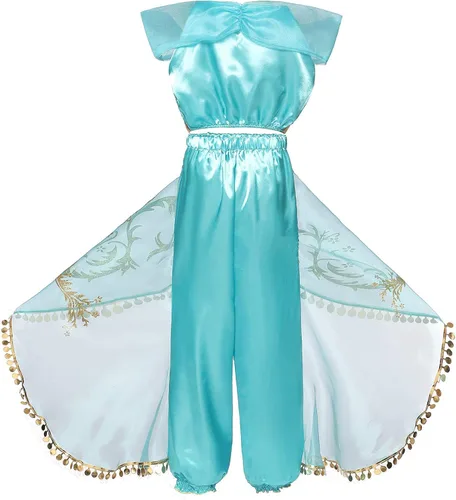 Vista 3 de Nileafes Disfraz de princesa para niña fiesta de cumpleaños disfraz de cosplay para niños