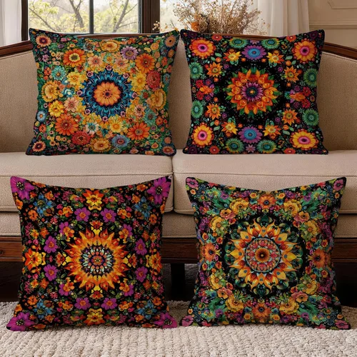 Vista 28 de OBSEDE - Fundas para cojín de mármol negro y dorado abstracto, 18 × 18 pulgadas, juego de 4, fundas para cojines de sofá, cama, salón, decoración