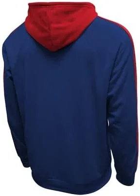 Vista 2 de Sudadera con capucha Icon Sports de fútbol estadounidense Paso lateral Navy