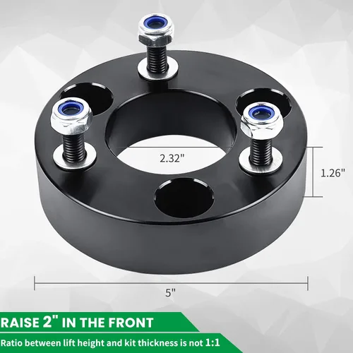 Vista 6 de AUTOPTIM Kit de elevación niveladora delantera de 2 pulgadas - Reemplazo para Nissan Frontier 2005-2021, Xterra 2005-2015, Pathfinder 2005-2012, Kit