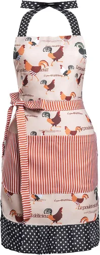 Vista 12 de Lindos Delantales de Patrón Floral Retro con Bolsillos Grandes para Mujeres Niñas Cocina Panadería Regalo para Madre