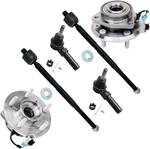 Vista 124 de Detroit Axle - Kit de suspensión delantera 4WD para Nissan Frontier Pathfinder Xterra, 2 cubos de rodamientos de ruedas, 2 brazos de control