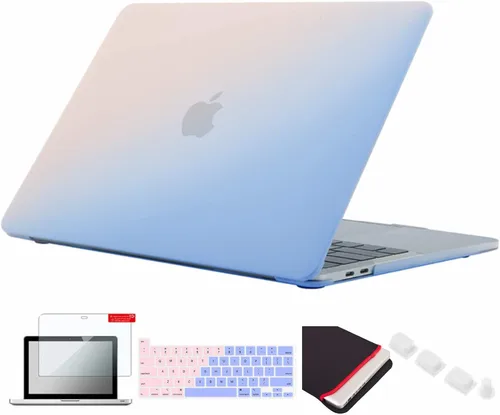 Vista 46 de Se7enline Compatible con MacBook Pro Touch Bar Case 2016/2017/2018/2019, funda rígida mate para Mac Pro de 13 pulgadas, A1706/A1989/A2159, funda
