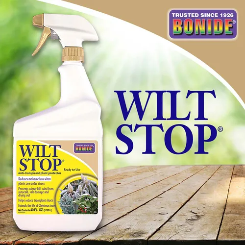 Vista 5 de Bonide Wilt Stop, protector de plantas antitranspirante en aerosol listo para usar de 40 onzas