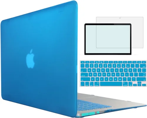 Vista 20 de Funda compatible con MacBook Pro de 13 pulgadas con CD-ROM modelo A1278 versión 2008-2012, carcasa rígida 4 en 1 de plástico a presión con protector