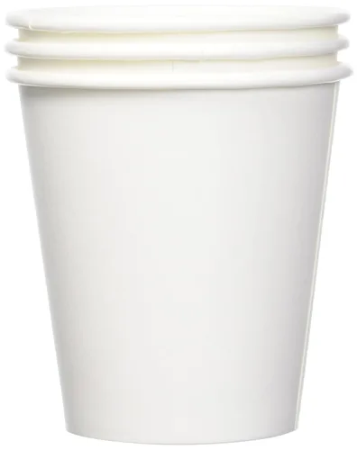 Vista 2 de Amazon Basics Tazas de café desechables, 10 onzas, papel, 1000 unidades (paquete de 1), color blanco