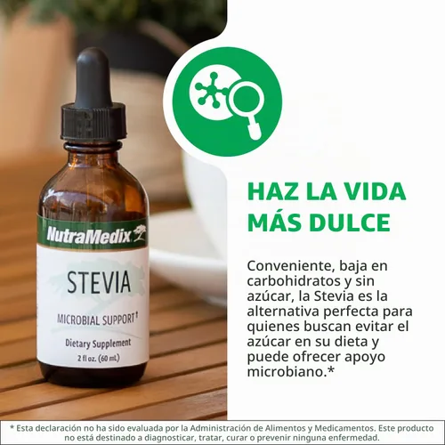 Vista 4 de Suplemento herbal de Stevia, 1 onza