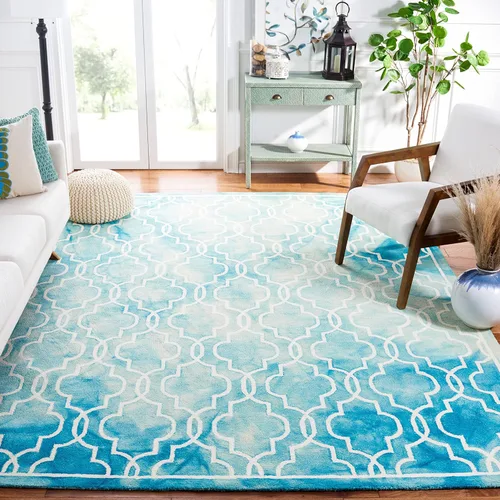 Vista 9 de SAFAVIEH Dip Dye Collection DDY539G - Alfombra decorativa de lana prémium hecha a mano con acuarela marroquí de 2 x 3 pies, color beige/marfil