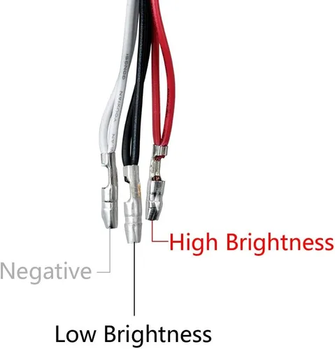 Vista 7 de CORP - 1 par de luces redondas de 4 pulgadas con 42 LED de doble cara, color ámbar rojo, montaje en un solo perno de guardabarros, luces de señal