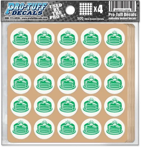 Vista 27 de Calcomanías de premio de panqueques, 100 calcomanías de recompensa de fútbol para cascos en el color de tu