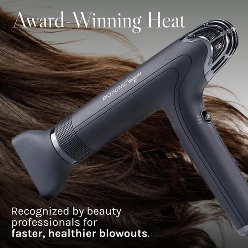 Vista 7 de Bio Ionic SMART-X Secador de Cabello con Difusor, Secador de Soplo de Alta Eficiencia con 3 Ajustes de Calor y 3 Ajustes de Velocidad, Seca