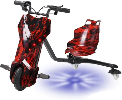 Vista 13 de Triciclo eléctrico de la deriva, 3 ruedas pedal triciclo Scooter 6 pulgadas