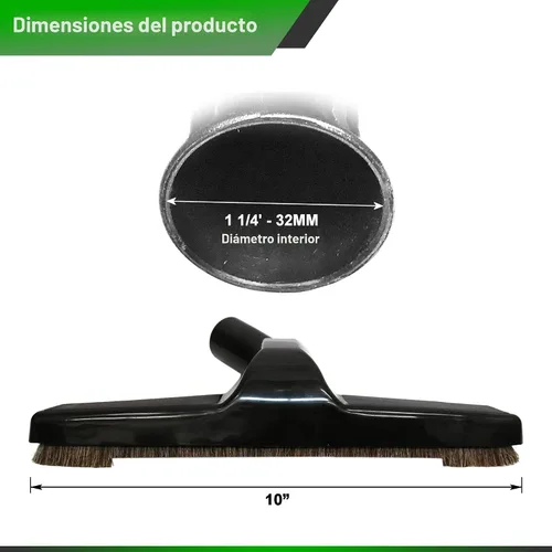 Vista 3 de Selgo - Cepillo universal para aspiradora de 1 ¼ de pulgada (1.260 in), color negro, 10 pulgadas de ancho