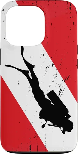 Vista 8 de Funda de buceo para iPhone 17, regalos de buceo, diseño vintage de buceo