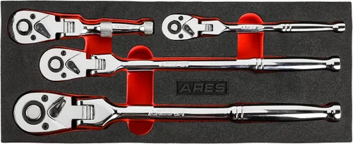 Vista 9 de ARES 42043 Flex Head Stubby Trinquete, trinquete de 72 dientes