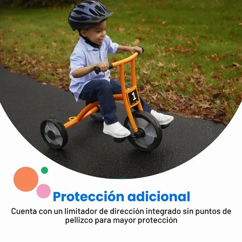 Vista 6 de Childcraft - Triciclo 1398980, altura del asiento de 12 pulgadas, naranja