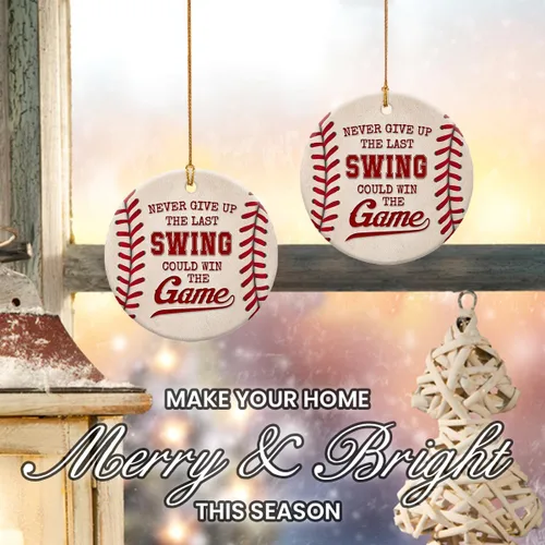 Vista 6 de Adornos de Navidad de béisbol 2025 para jugadores, equipo, amigos, regalos ideales para niños que aman el béisbol, regalos para fanáticos