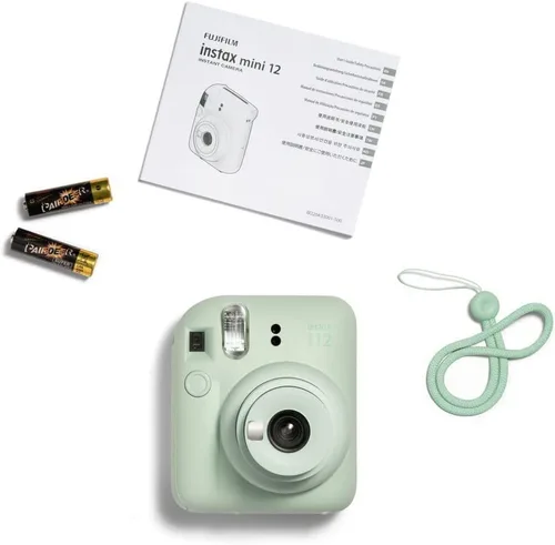 Vista 6 de Fujifilm instax Mini 12 - Cámara instantánea con paquete de 20 películas de disparo, color verde menta