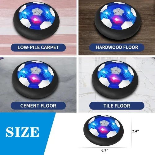Vista 7 de Juguetes para niños, pelota de fútbol flotante recargable, relleno de calcetines para niños, juegos de interior con luz intermitente para Navidad