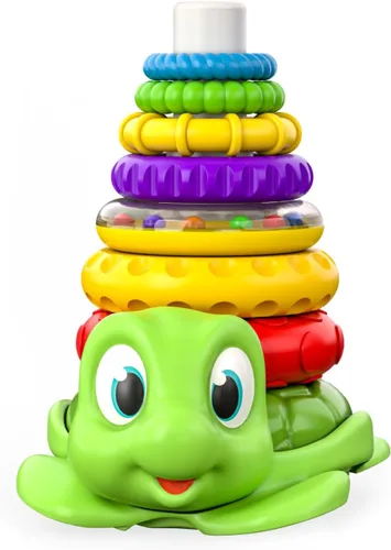 Vista 3 de Move2Play, juguete de apilamiento, incluye 7 anillos únicos, desarrollo Montessori, juguete para bebé, regalo para niños y niñas de 1 año, edades