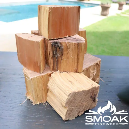 Vista 2 de Smoak Firewood Trozos de madera para cocinar (grado de competencia) con certificación USDA para fumar, asar a la parrilla o asar