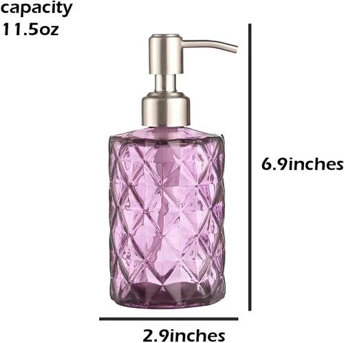 Vista 7 de YunNasi Dispensador de jabón con bomba de acero inoxidable, dispensador de jabón líquido recargable para manos para encimera de baño, fregadero