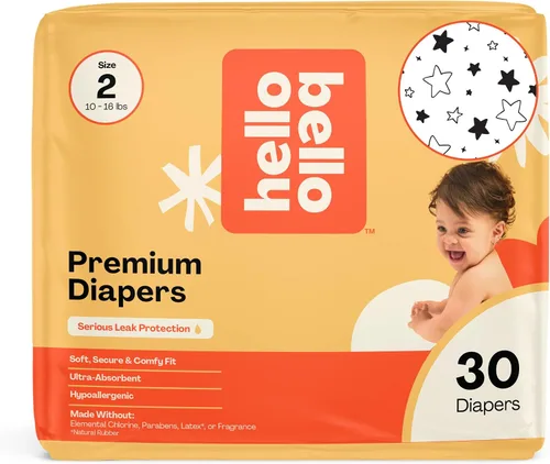 Vista 51 de Hello Bello Premium Pañales para bebé talla 1, 32 unidades de pañales desechables, extra absorbentes, hipoalergénicos con ajuste cómodo y seguro