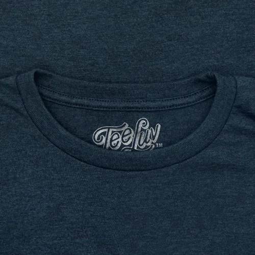 Vista 4 de Tee Luv Camisa Ford Mustang desgastada para hombre, Brezo Azul Marino