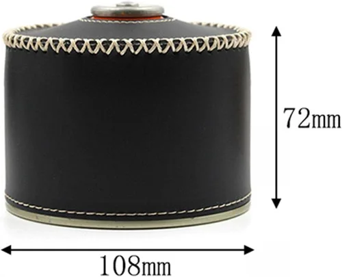 Vista 5 de Funda protectora de piel sintética para tanque de gasolina, funda protectora para tanque de gasolina, gran kit para acampar al aire libre
