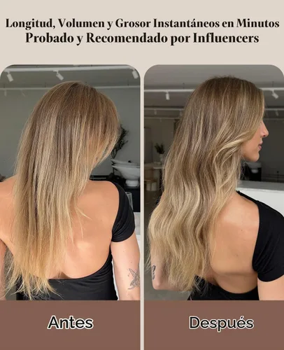 Vista 6 de VINBAO Extensiones de cabello humano con clip, balayage, color marrón ceniza a rubio caramelo, 14 pulgadas, 6 unidades, 3.53 onzas, 6