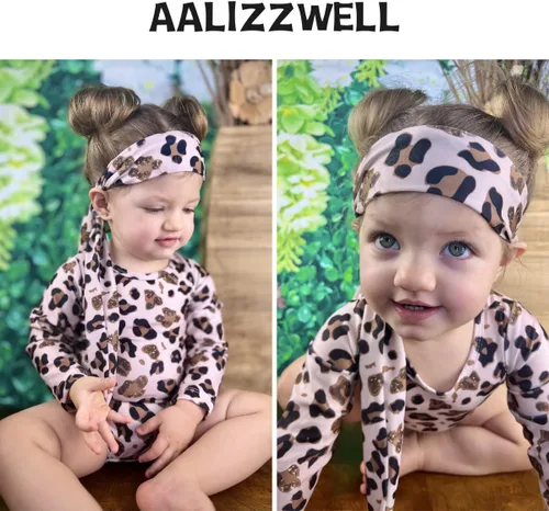 Vista 3 de Aalizzwell Bañador de manga larga de una pieza para bebé niña