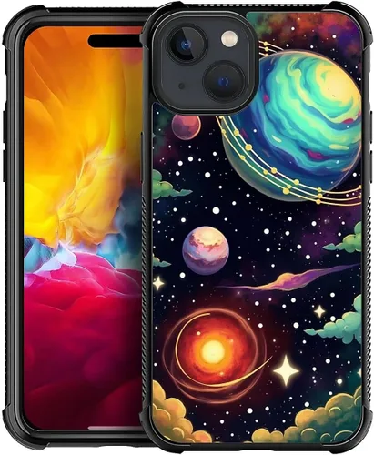 Vista 619 de Funda compatible con iPhone 15, diseño de elefantes africanos, diseño increíble a prueba de golpes, antiarañazos, carcasa trasera de policarbonato