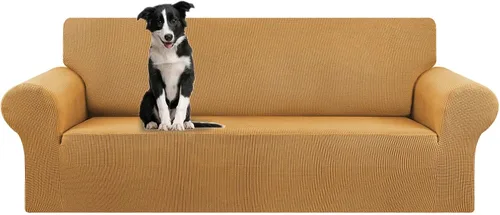 Vista 36 de KEKUOU Funda elástica para sofá biplaza, funda de sofá para sofá de 2 cojines (55-78 pulgadas), protector de muebles con parte inferior elástica