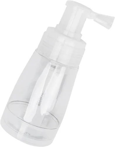 Vista 6 de Botella de spray de polvo para el cabello, botella de spray recargable vacía transparente, herramienta de peinado para el cabello, contenedores