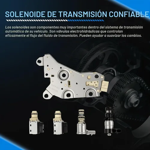 Vista 4 de Kessocco 1 juego 4T40E 4T45E Solenoide de transmisión automática con placa de control Kit de juego de solenoide de transmisión de repuesto