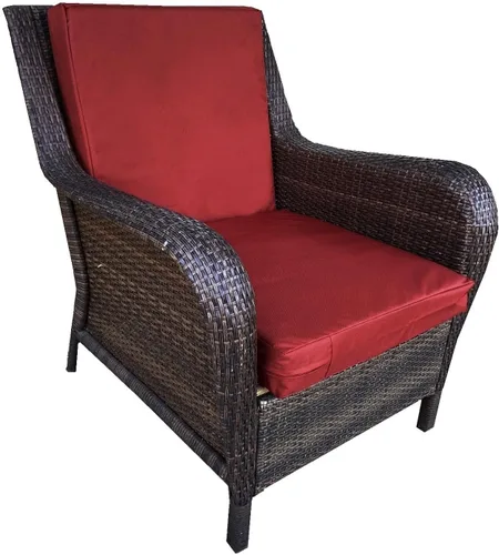 Vista 6 de Paquete de 2 cojines de plataforma de espuma viscoelástica para exteriores de 18 x 16 x 4 pulgadas con funda interna impermeable para muebles