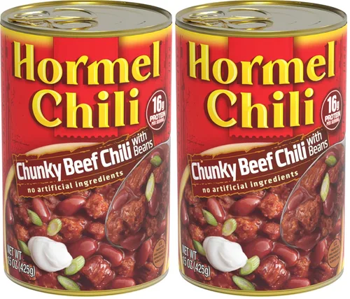 Vista 18 de Hormel Chili con frijoles, 25 onzas