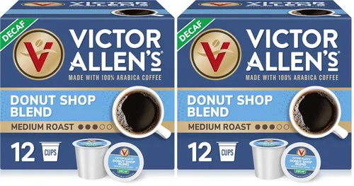 Vista 10 de Victor Allen's - Café descafeinado 100% colombiano, tostado medio, 80 unidades, cápsulas de café de una sola porción para cafeteras Keurig K-Cup