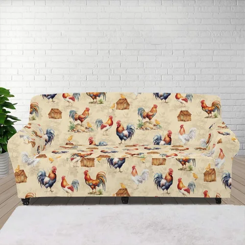 Vista 16 de Horeset Funda elástica para silla con diseño de flores hippie otoñales, funda para sofá, lavable, protección de muebles con espuma antideslizante
