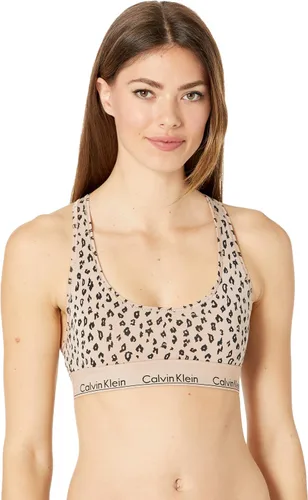 Vista 44 de Calvin Klein Bralette moderno de algodón elástico V-Day sin forro Gris Caliente